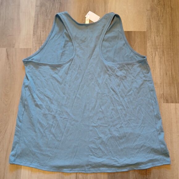 Sleep By Cacique 18/20W Blue PJ Tank Top Someone from the North Pole Loves Me - Picture 2 of 7